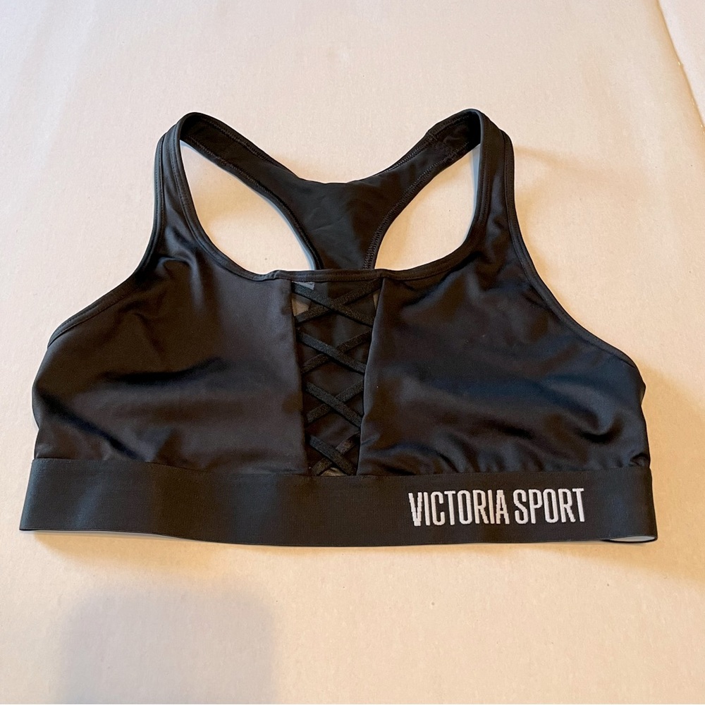 Victoria's Secret Womens Size Medium Black The‎ Player Victoria Sport Sports Bra